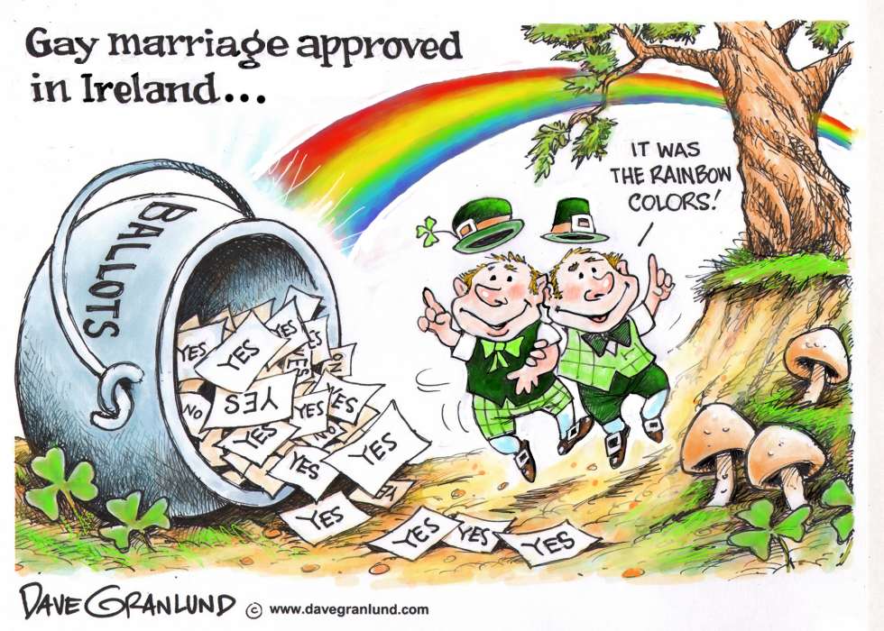  IRELAND GAY MARRIAGE VOTE by Dave Granlund