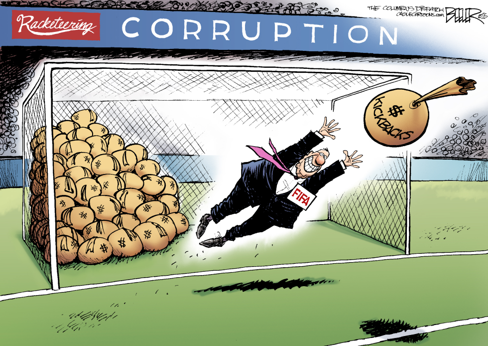  FIFA CORRUPTION by Nate Beeler