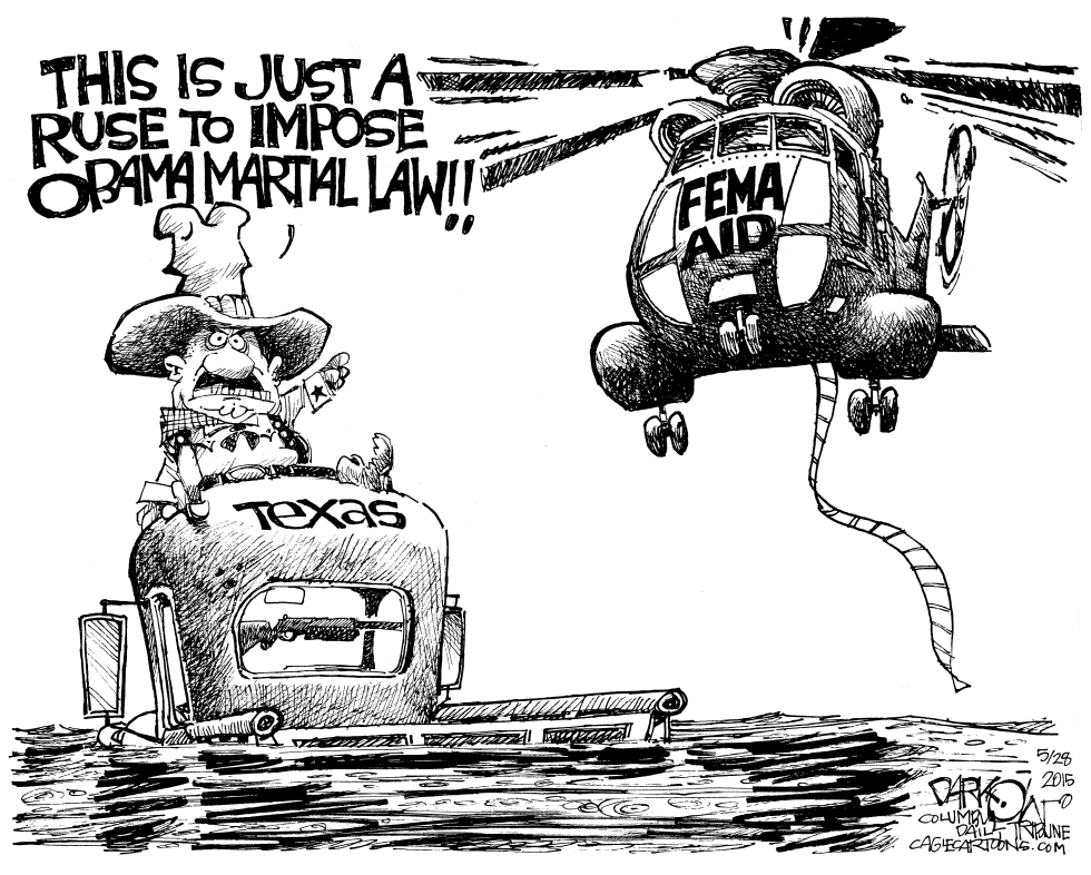  TEXAS FLOODED WITH FEDERAL AID by John Darkow