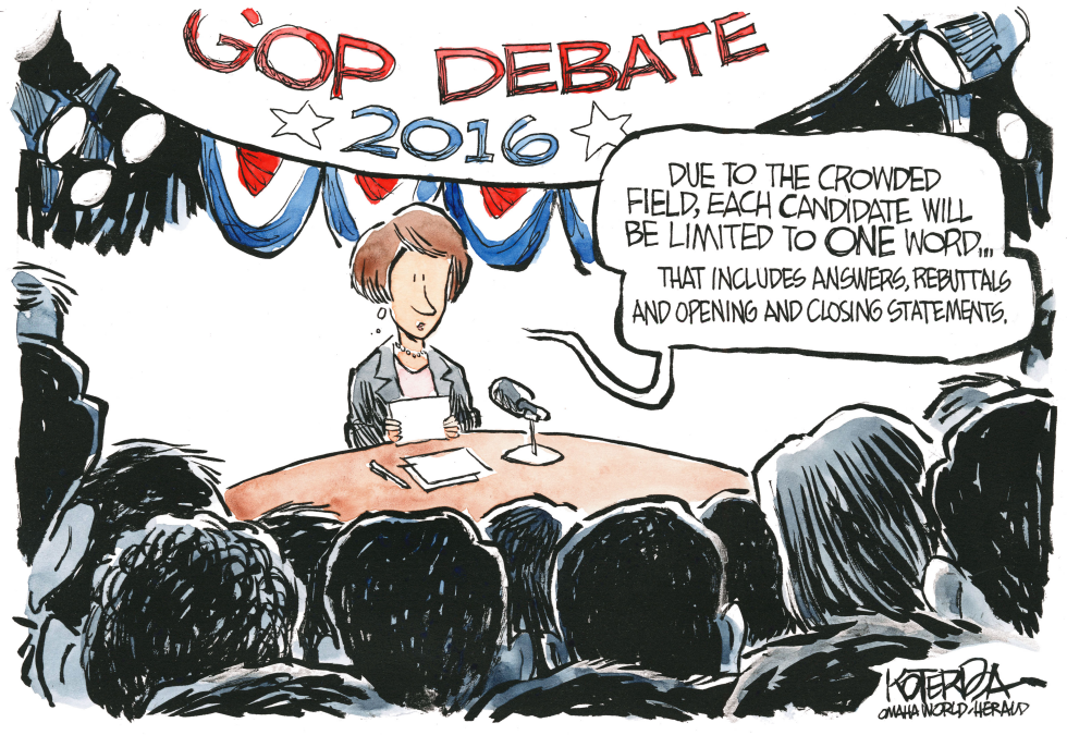  GOP DEBATE by Jeff Koterba