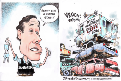 RICK SANTORUM 2016 RUN by Dave Granlund