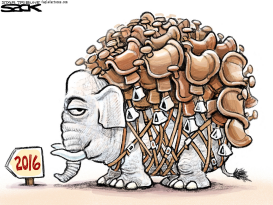 REPUBLICAN SADDLES by Steve Sack