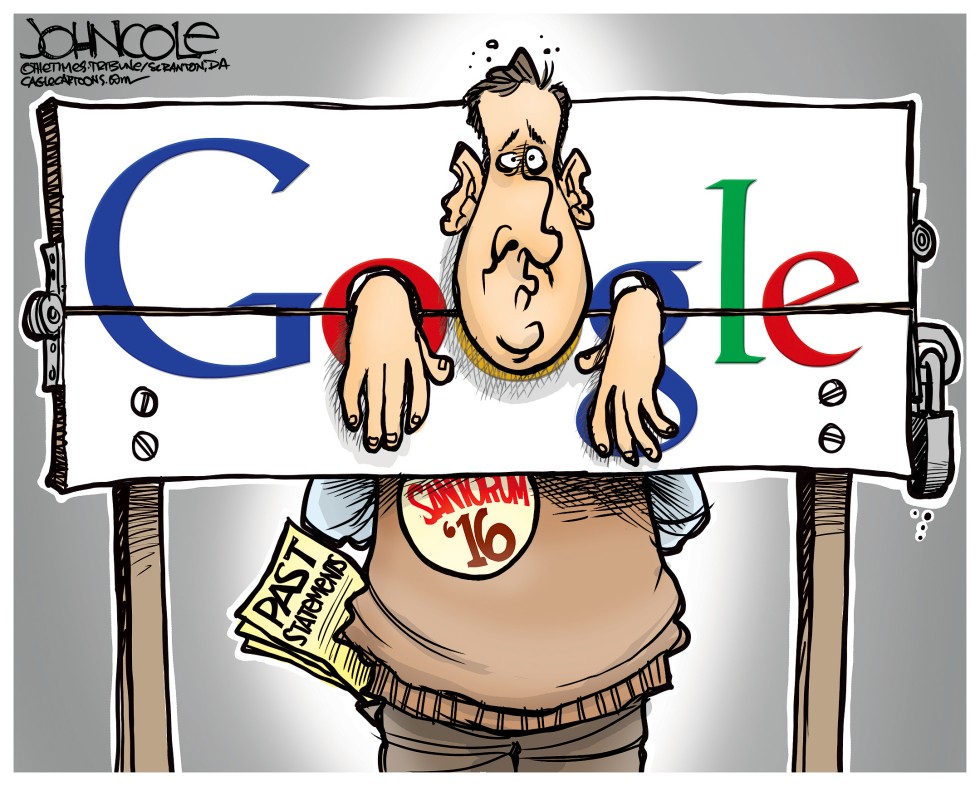  SANTORUM'S GOOGLE PROBLEM by John Cole