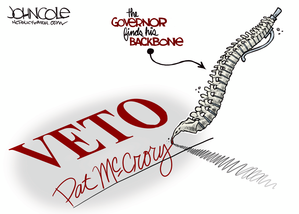  LOCAL NC  MCCRORY VETO by John Cole