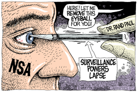 NSA SURVEILLANCE POWERS LAPSE by Wolverton