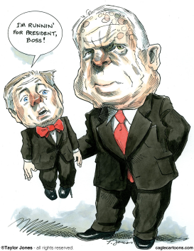 LINDSEY GRAHAM AND PUPPET-MASTER  by Taylor Jones