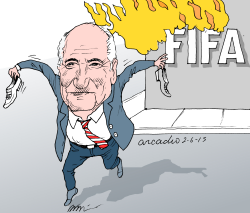 BLATTER RENUNCIA by Arcadio Esquivel