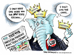 TRIPLE CROWN AND GOP by Dave Granlund