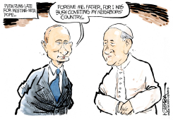 PUTIN AND POPE by Jeff Koterba