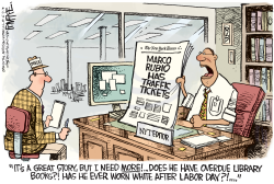 RUBIO TICKETS by Rick McKee