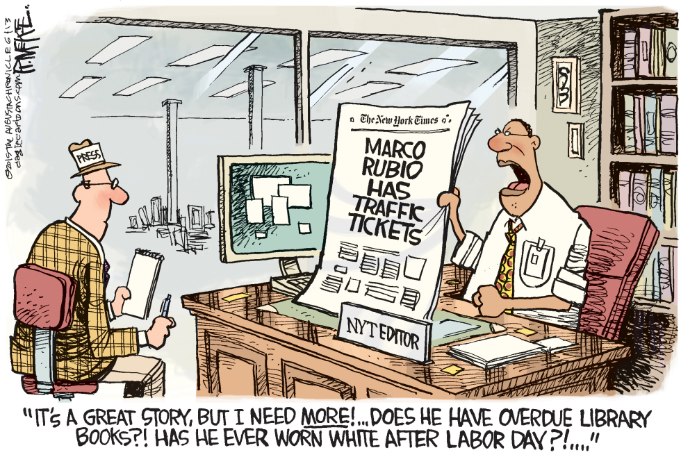  RUBIO TICKETS by Rick McKee