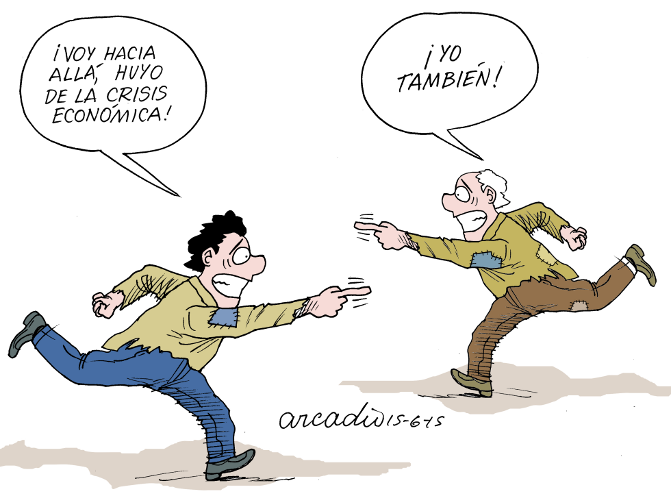  HUIR DE LA CRISISSIN RUMBO by Arcadio Esquivel