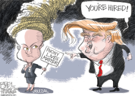 TRUMP AND DOLEZAL by Pat Bagley