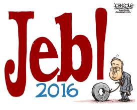 JEB BUSH MILLSTONE by John Cole