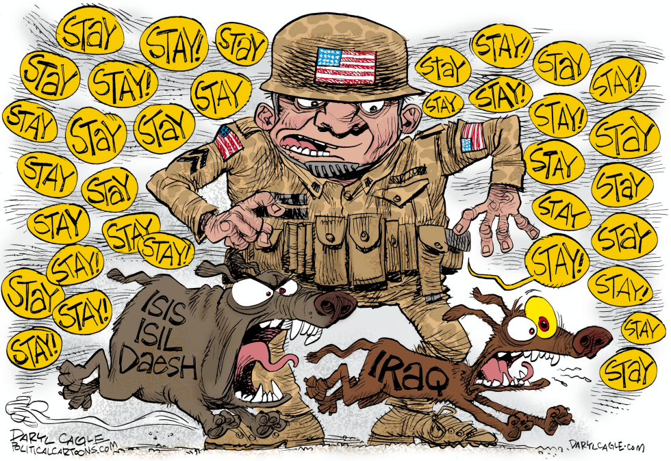  TRAINING IRAQI TROOPS by Daryl Cagle