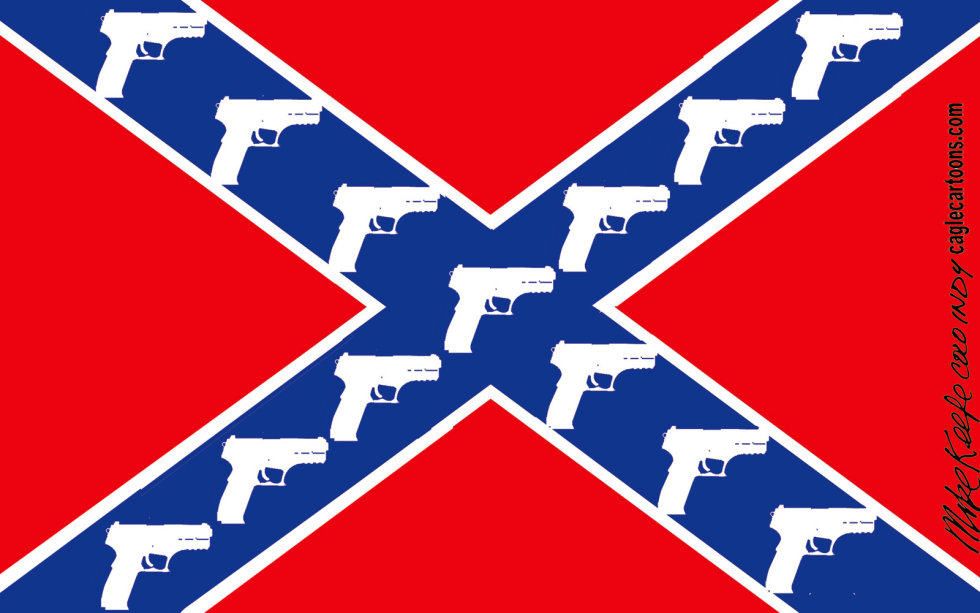  REBEL FLAG by Mike Keefe