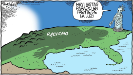 RACISMO EN AMERICA  by Bob Englehart