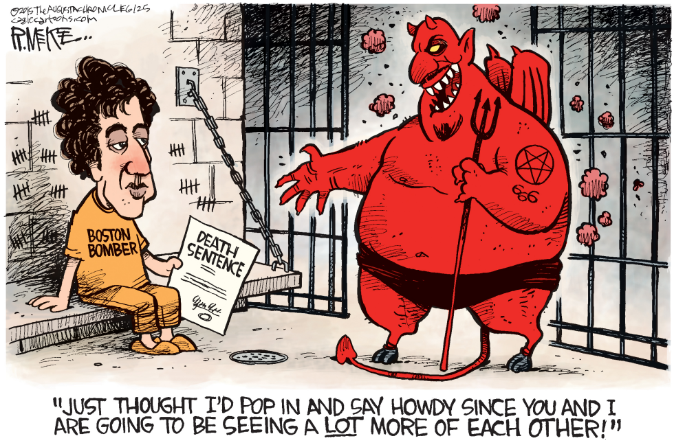  BOSTON BOMBER SENTENCED by Rick McKee