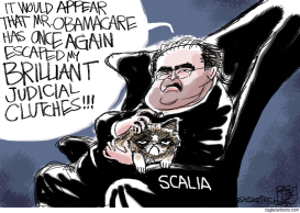 SCALIA BROODS by Pat Bagley