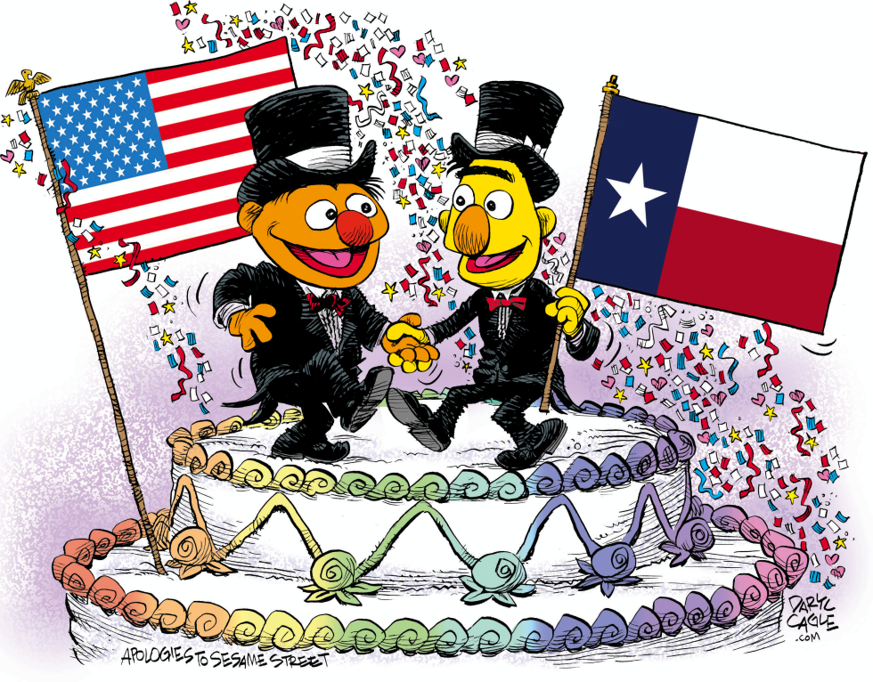  TEXAS MARRIAGE EQUALITY CELEBRATION by Daryl Cagle