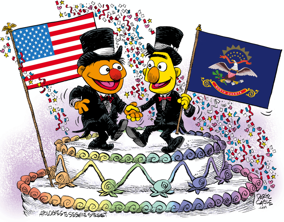  NORTH DAKOTA MARRIAGE EQUALITY CELEBRATION by Daryl Cagle