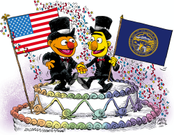 NEBRASKA MARRIAGE EQUALITY CELEBRATION by Daryl Cagle