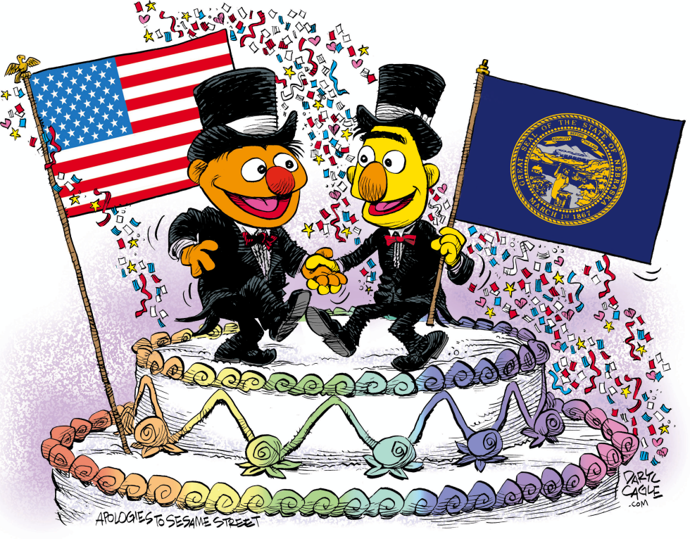  NEBRASKA MARRIAGE EQUALITY CELEBRATION by Daryl Cagle