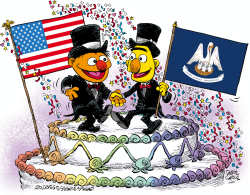 LOUISIANA MARRIAGE EQUALITY CELEBRATION by Daryl Cagle