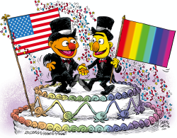 USA MARRIAGE EQUALITY CELEBRATION by Daryl Cagle