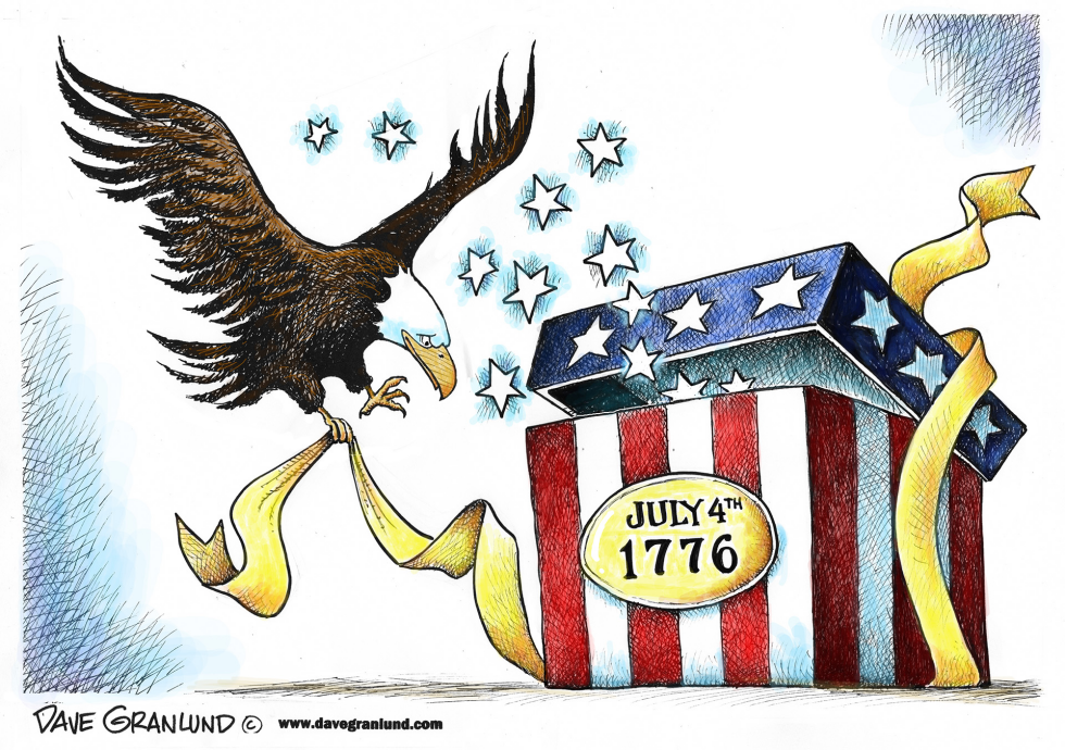  JULY 4TH 1776 by Dave Granlund