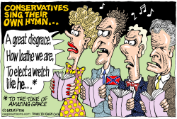 CONSERVATIVES SING THEIR OWN HYMN by Wolverton