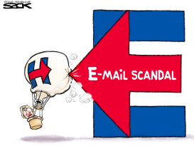 HILLARY EMAIL POINT by Steve Sack