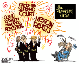 GOP FIREWORKS by John Cole