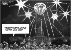 REPUBLICAN ANTI-OBAMACARE FIREWORKS SHOW by RJ Matson