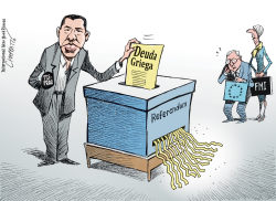 LOS GRIEGOS VOTARON by Patrick Chappatte