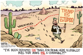 TRUMP ILLEGALS by Rick McKee