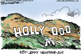 JERRY WEINTRAUB -RIP by Milt Priggee