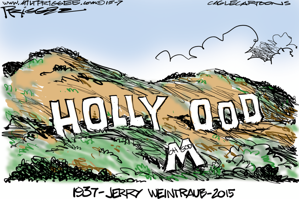  JERRY WEINTRAUB -RIP by Milt Priggee