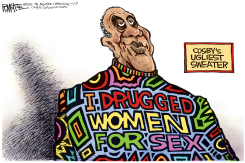 COSBY UGLY SWEATER  by Rick McKee