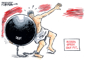 MODERN GREEK SHOT PUT by Jeff Koterba