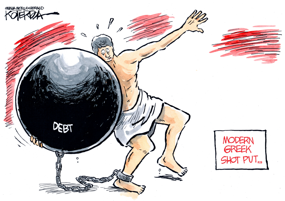  MODERN GREEK SHOT PUT by Jeff Koterba