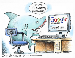 SHARK WEEK by Dave Granlund