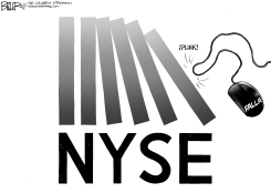 DOMINO DE WALL STREET by Nate Beeler