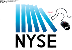 DOMINO DE WALL STREET  by Nate Beeler