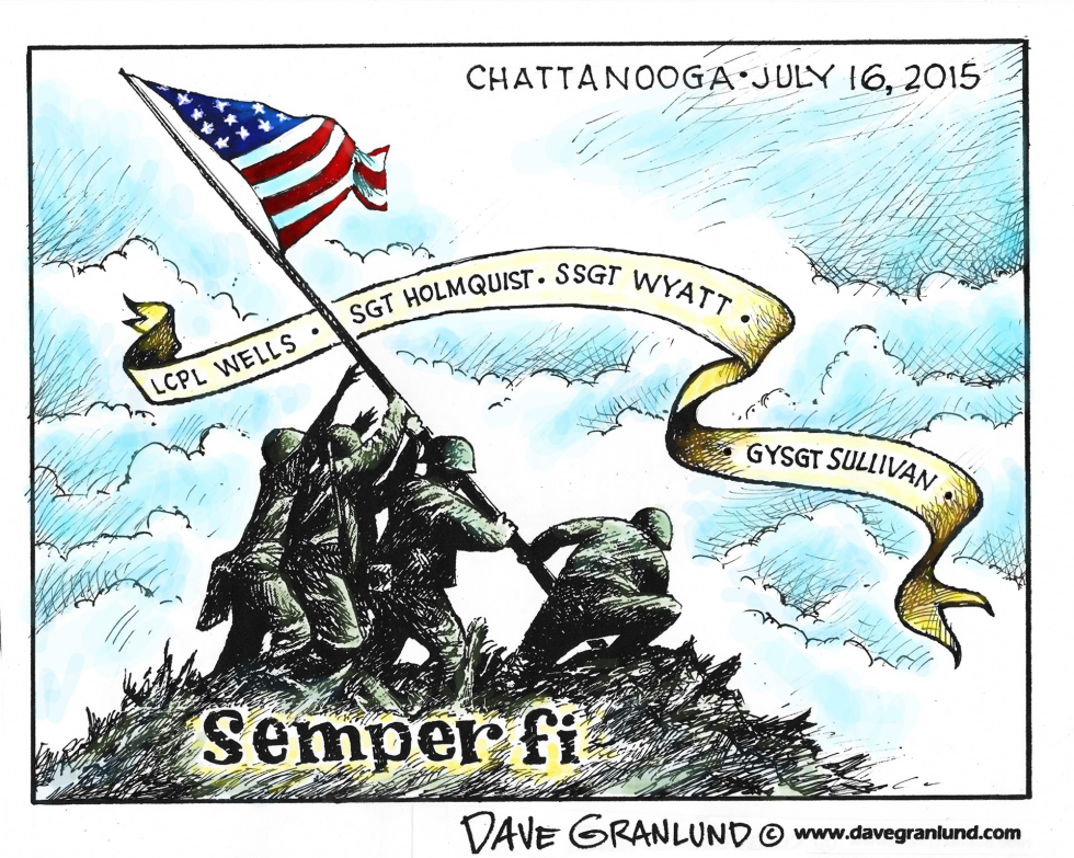  CHATTANOOGA TRIBUTE USMC by Dave Granlund