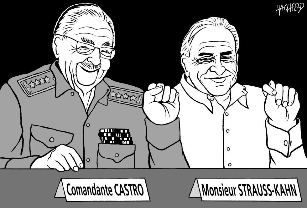  CASTRO, STRAUSS-KAHN by Rainer Hachfeld