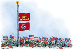 TENNESSEE SHOOTING MEMORIAL by Daryl Cagle