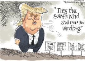 WINDBAG TRUMP by Pat Bagley