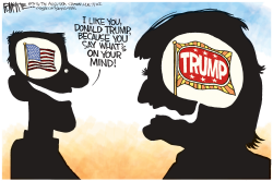 TRUMP MIND by Rick McKee