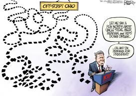 KASICH ANNOUNCES by Nate Beeler